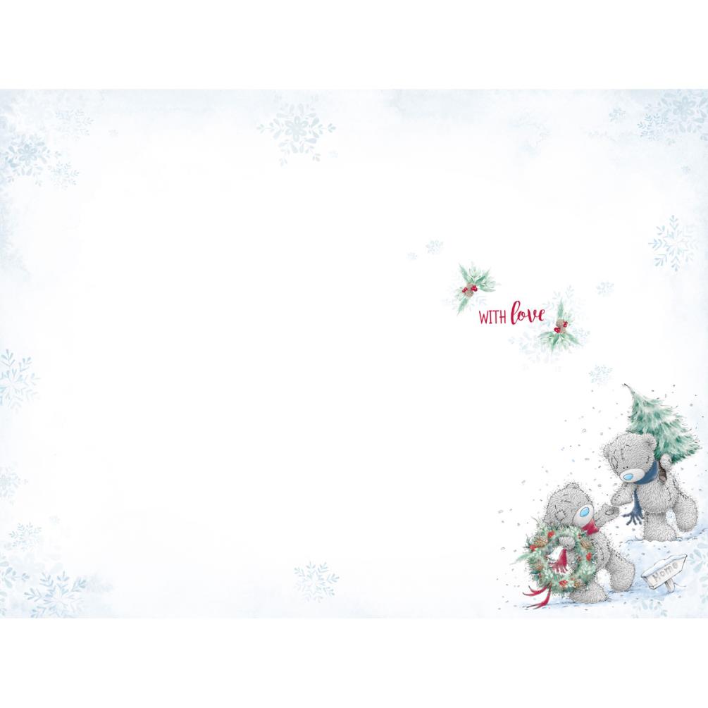 Bears Holding Hands Me to You Bear Christmas Card Extra Image 1